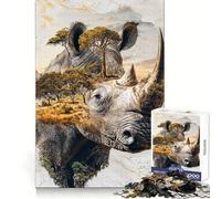 Majesté Royale de la Nature Puzzle 1000 pièces pour Adultes Stimulation de la mémoire et réduction de l'anxiété Cadeau Artistique à Assembler (38x26cm)