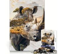 Majesté Royale de la Nature Puzzle de 1000 pièces pour Adultes Jeu de logique Fine Loisirs Bords Nets Objet de Collection (38x52cm)