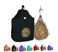 Majestic Ally 1200D Sac fourre-Tout pour mangeoire à Foin pour Chevaux, Moutons - Maille en Nylon de qualité supérieure - Bordure réfléchissante - Simule Le pâturage - Réduit Les déchets - Livré avec