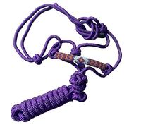Majestic Ally Licol en Corde tressée à Nez perlé rembourré avec Laisse Assortie de 10' (Violet)