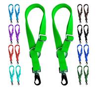 Majestic Ally Lot de 2 cintres pour Seau à Eau pour Cheval - Longueur réglable de 45,7 cm à 76,2 cm - Design Pratique et Facile pour Une Utilisation en intérieur ou en extérieur (Vert Clair)