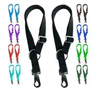 Majestic Ally Lot de 2 cintres pour Seau à Eau pour Cheval - Longueur réglable de 45,7 cm à 76,2 cm - Design Pratique et Facile pour Une Utilisation en intérieur ou en extérieur (Noir)
