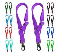 Majestic Ally Lot de 2 cintres pour Seau à Eau pour Cheval - Longueur réglable de 45,7 cm à 76,2 cm - Design Pratique et Facile pour Une Utilisation en intérieur ou en extérieur (Violet)