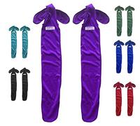 Majestic Ally Lot de 2 Sacs de Queue de Cheval en Lycra pour Garder la Queue Propre et protégée (Violet)