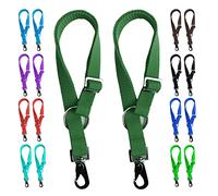 Majestic Ally Lot de 2 Sangles pour Seau à Eau pour Cheval - Longueur réglable de 45,7 cm à 76,2 cm - Design Pratique et Facile pour Une Utilisation en intérieur ou en extérieur (Vert Chasseur)