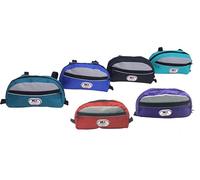 Majestic Ally Sac à pommeau réfléchissant en Nylon pour Selle de Cheval, Pochette étanche pour Accessoires de Selle équine (Violet)