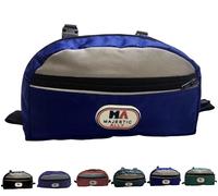 Majestic Ally Sac de Pommel de Selle de Cheval réfléchissant en Nylon imperméable pour Accessoires de Selle équine (Bleu Roi)