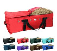 Majestic Ally Sac de Rangement Robuste en Nylon 1200 D Grand 44" x 20" x 16" et Extra Grand 53"x 24" 20" pour balles de Foin (Rouge)