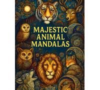 Majestic Animal Mandalas: A Relaxing Coloring Book with Beautiful Mandala Animal Designs for Stress Relief and Creativity