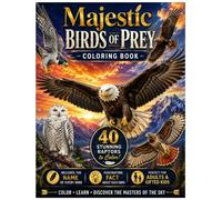 Majestic Birds of Prey coloring book: Fun and Educational coloring