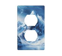 Majestic Couvercle de sortie de neige blanche pour interrupteur décoratif 1 gang pour cuisine, salle de bain, taille 7 x 11,4 cm