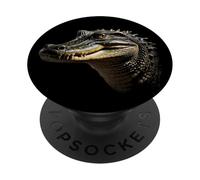 Majestic Crocodile Alligator - Motif Reptile pour Enfants et Adultes PopSockets PopGrip Adhésif