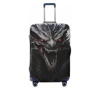 Majestic Dragon 3D Housse de protection élastique pour valise de voyage Motif imprimé anti-rayures, Noir , XL