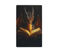 Majestic Dragon Lecture Fantasy Art Single Toggle Plaque murale vierge Couvercle d'interrupteur décoratif 1 gang pour cuisine salle de bain Taille 11,4 x 7 cm