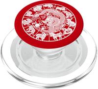 Majestic Dragon Zodiac Art Asiatique Année Chinoise du Dragon PopSockets PopGrip pour MagSafe