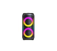 Majestic Fire 17 Haut-Parleur Bluetooth 320 W PMPO 40 W RMS, lumières LED Multicolores, Fonction TWS, Radio FM, Micro USB, microSD, AUX, Batterie Rechargeable 3000 mAh, câble USB-C