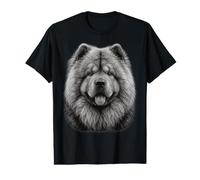 Majestic Fluffy Chow Chow Chien Portrait T-Shirt Graphique avec Valeur
