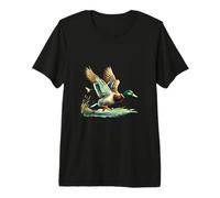 Majestic Flying Duck Œuvre d'art Wildlife Nature T-Shirt Haut de Gamme