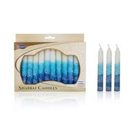 Majestic Giftware SC-shwt-t E Safid (Shabbat Bougie, 12,7 cm, Blanc Turquoise, 12-Pack