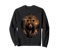 Majestic Grizzly Bear Mountain Wilderness Amateur de grizzlis Sweatshirt