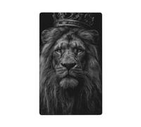 Majestic Lion avec une couronne simple à bascule vierge Plaque murale décorative 1 gang pour cuisine salle de bain Taille 11,4 x 7 cm