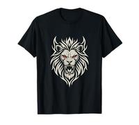 Majestic Lion Design Tribal Tête de Lion puissante, Yeux Rouges T-Shirt