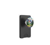 Majestic Mountain Valley Art Snowy Peaks Pine Tree Stream PopSockets PopWallet pour MagSafe