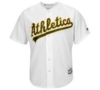 Majestic Oakland Athletics A's Cool Base MLB Maillot en jersey Blanc, Blanc, L
