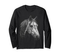 Majestic Percheron Tête de Cheval de Ferme Manche Longue