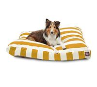 Majestic Pet Noir Rayures Verticales Medium Rectangle Intérieur ou extérieur Lit pour Chien avec Housse Amovible Lavable Products
