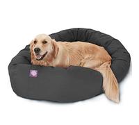 Majestic Pet Produits de lit pour Chien Bagel Gris de 40 po, 40 po L x 29 po l x 9 po Th