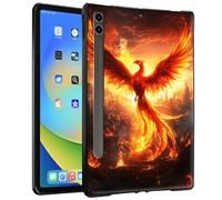 Majestic Phoenix Rising Coque en TPU pour tablette Samsung Galaxy Tab S8 Plus 2022/S7 FE 2021/S7 Plus 2020 (SM-X800/X806/T730/T733/T970/T975) 12,5"