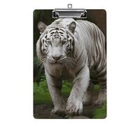 Majestic - Porte-bloc en acrylique A4 avec trous de suspension en acier inoxydable, durable pour notes, examens, partitions de musique - Blanc - 31,8 x 21,6 cm