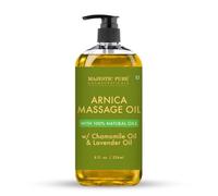 MAJESTIC PURE Arnica Muscle Massage Oil for Massage Therapy - Refreshing, and Relaxing - Natural Oils with Lavender & Chamomile Essential Oils - for All Skin Types - Men and Women - 8 fl oz