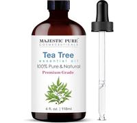 Majestic Pure Essential Oil with Glass Dropper - 100% Pure and Natural - Essential Oils for Diffuser, Aromatherapy, Soap and Candle Making, Tea Tree Essential Oil, Tea Tree Oil, 4 Fl Oz
