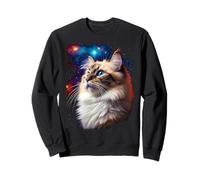 Majestic Ragdoll Cat in Space - Chaton pour Enfants et Adultes Sweatshirt
