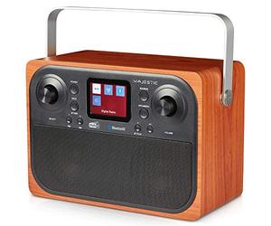 Majestic RT 197 Dab Radio Dab/Dab+/FM, Bluetooth, écran LC, entrée AUX-in, Sortie Casque, réveil 2 alarmes 3 sonneries
