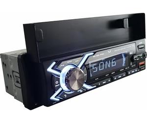 Majestic SA 500 PRO Audio Car System avec support smartphone, Bluetooth, lecteur MP3/WMA USB/Micro SD, AUX-IN, télécommande, 100 W (25 W x 4 ch), noir