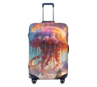 Majestic Sky Jellyfish Swarm Housses de protection élastiques pour bagages de 45,7 à 81,3 cm, noir, X-Large