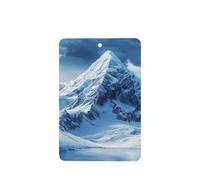 Majestic Snow-Capped Peak Lot de 4 désodorisants pour voiture Motif neige blanche