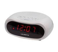 Majestic SVE 232 Réveil Numérique Avertisseur Sonore Blanc