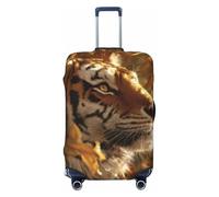 Majestic Tiger in The Golden Sunlight Housse de bagage de voyage élastique anti-poussière et anti-rayures pour valises 55,9 à 61 cm