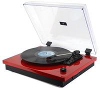 Majestic TT 53 - Tourne-Disque Vintage 33/45/78 Tours, Audio sans Fil, entrée USB, Haut-parleurs intégrés, Sortie RCA, Rouge