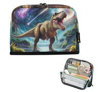 Majestic Tyrannosaurus Rex Trousse à crayons avec fermeture éclair pour crayons de salle de classe Unisexe Coloré pour adultes et enfants