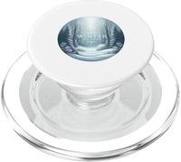 Majestic Whispering Winter Pines Path, Pays des Merveilles Hivernales PopSockets PopGrip pour MagSafe