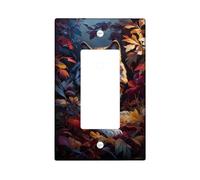 Majestic Wolf Plaque de protection pour interrupteur - Couleurs d'automne pour décoration d'intérieur - Plaques murales en thermoplastique - Taille standard