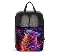 Majestic Wolf Sac à chaussures pour voyage usage quotidien Anti-poussière Pochette de rangement pour chaussures de golf