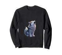 Majestic Wolf Scène de Nuit hurlante Sweatshirt