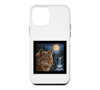 Majestic Wolf Under The Moonlight Sky Nature Scène Coque pour iPhone 12 Mini