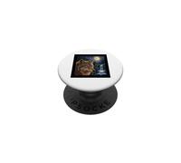 Majestic Wolf Under The Moonlight Sky Nature Scène PopSockets PopGrip Adhésif